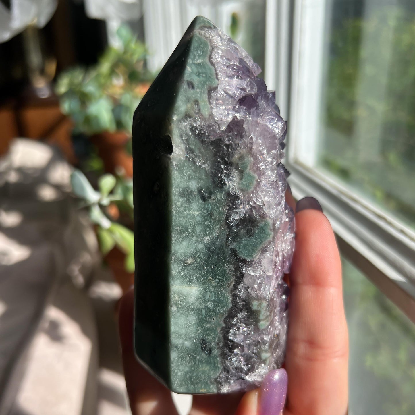 Amethyst Jasper Geode Tower
