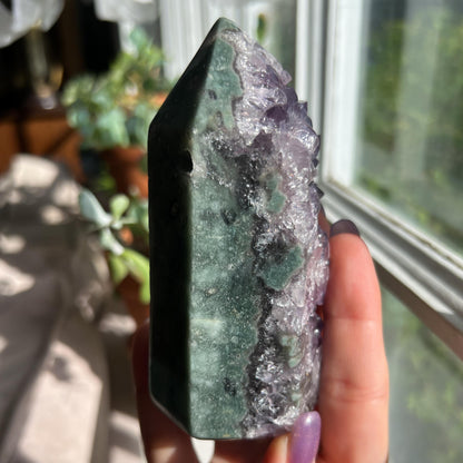 Amethyst Jasper Geode Tower