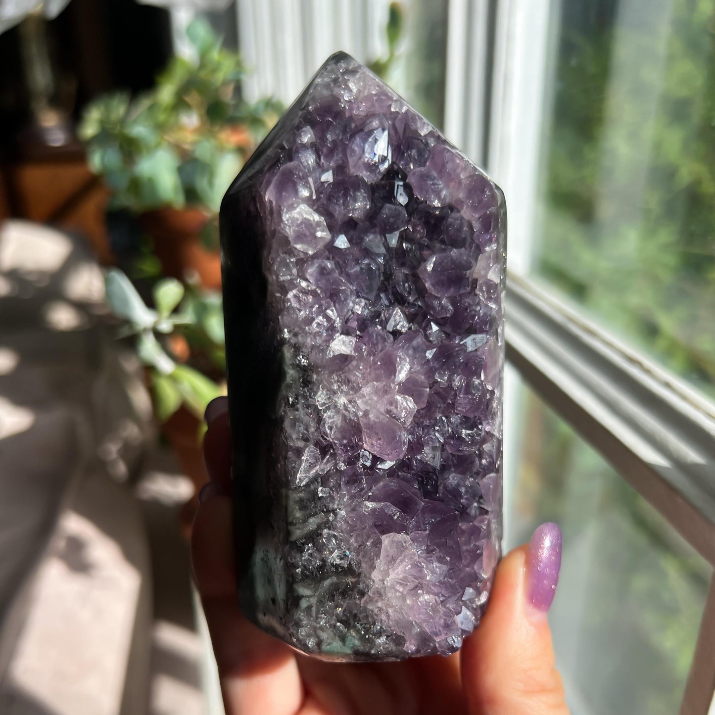 Amethyst Jasper Geode Tower