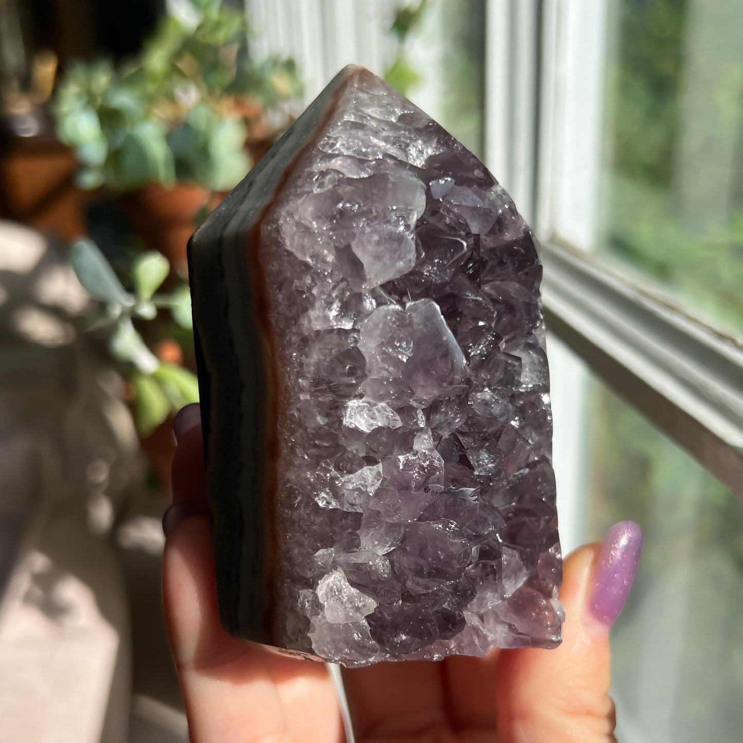 Amethyst Jasper Geode Tower