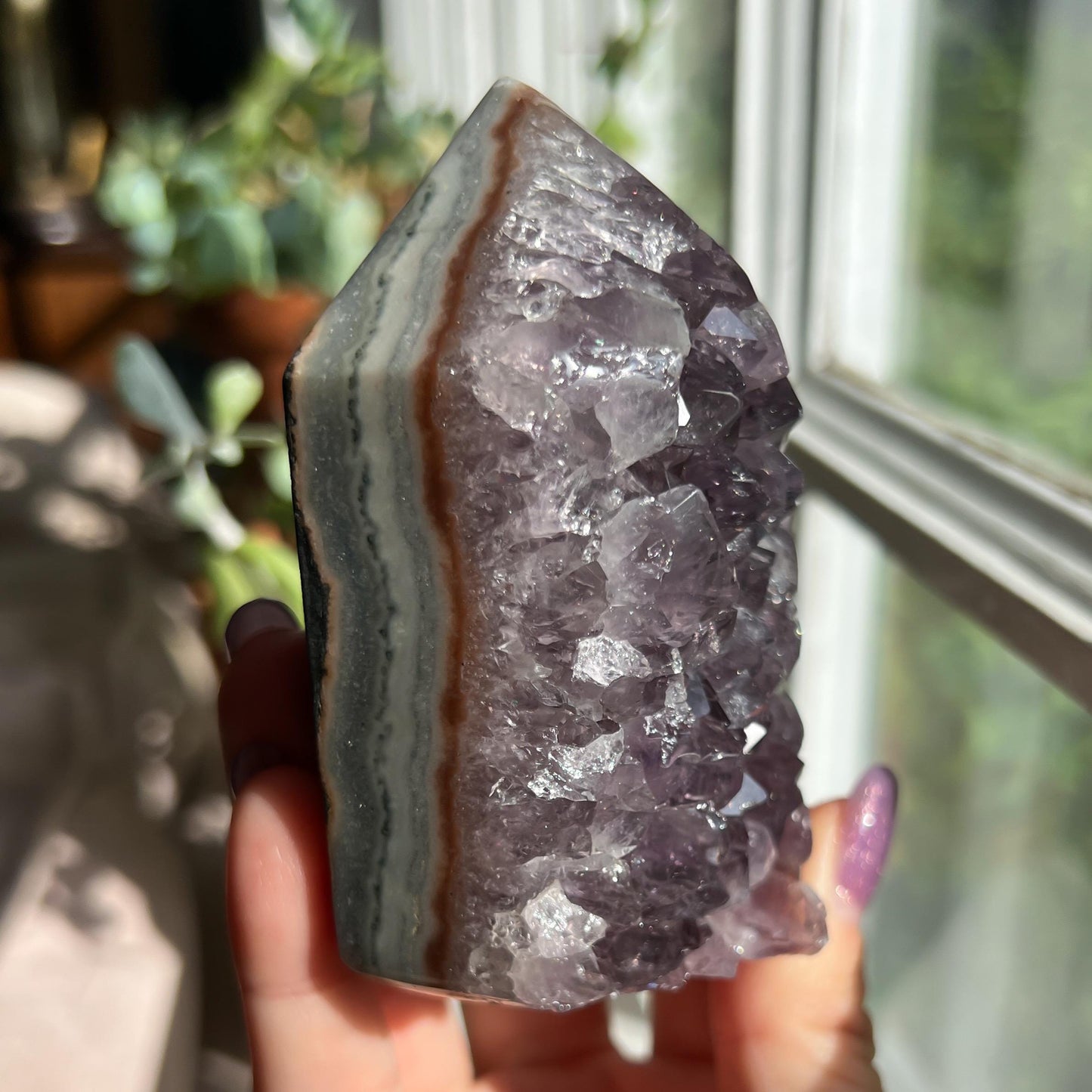 Amethyst Jasper Geode Tower
