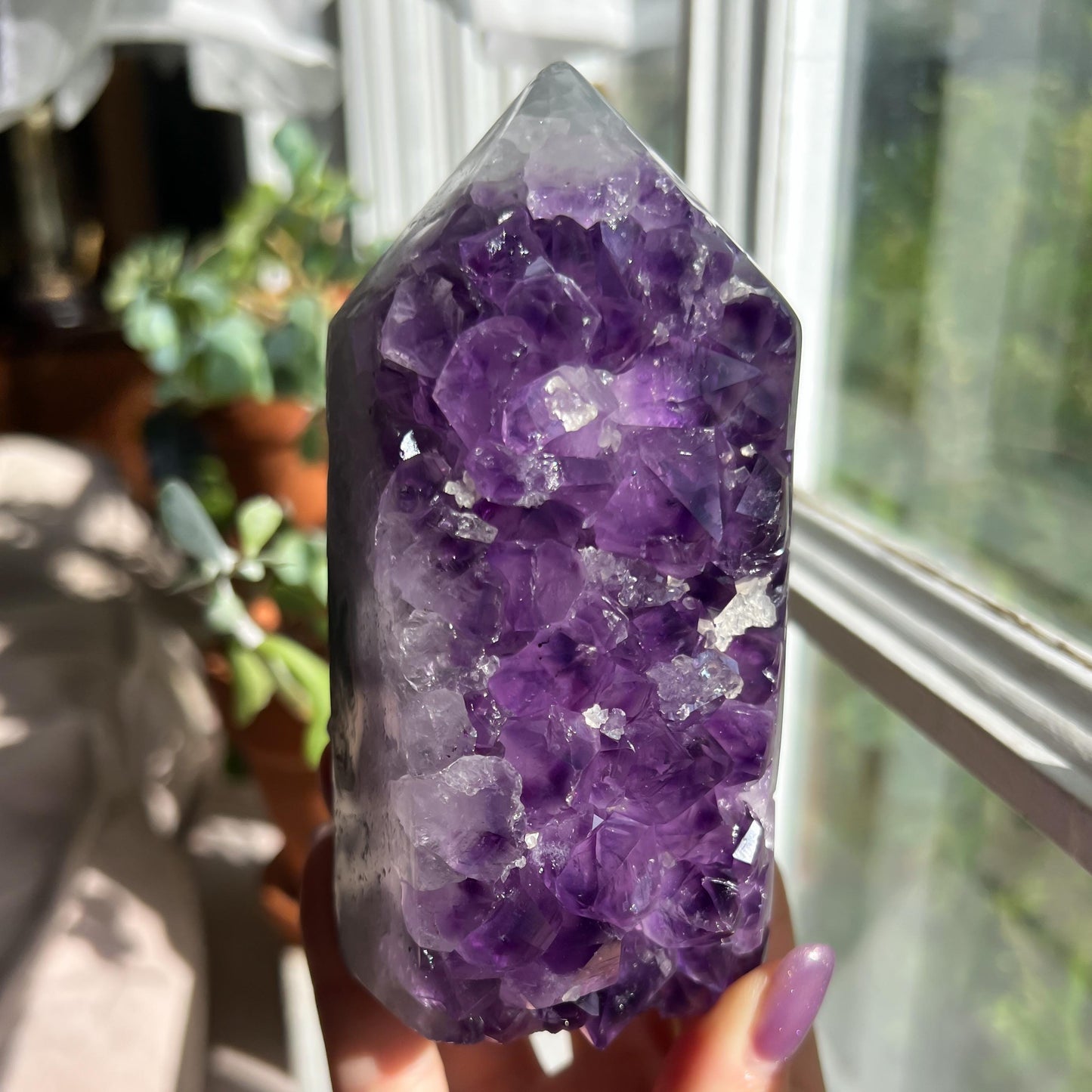 Amethyst Jasper Geode Tower