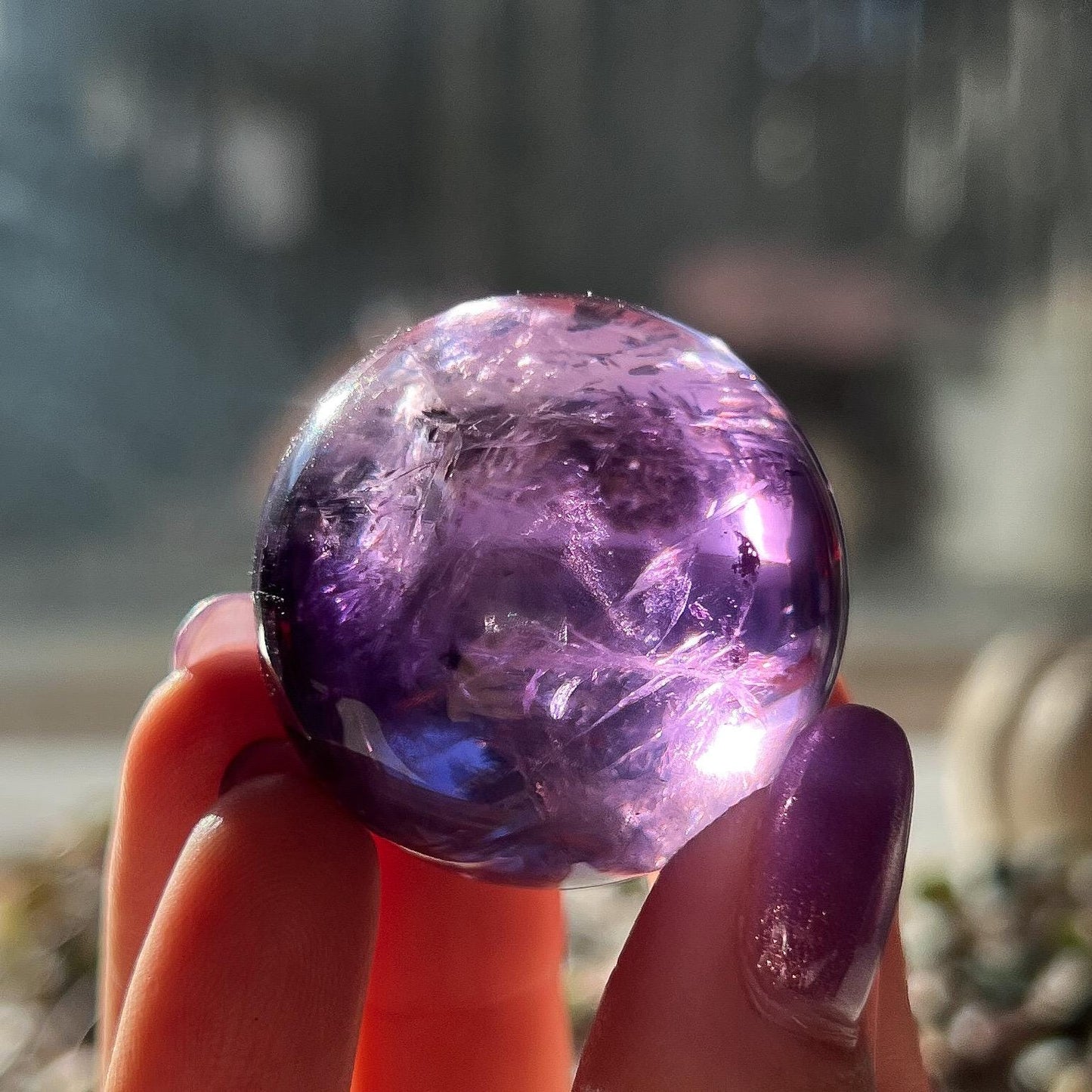 Phantom Ametrine Sphere
