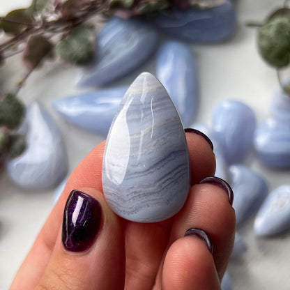 Blue Lace Agate Cabochon