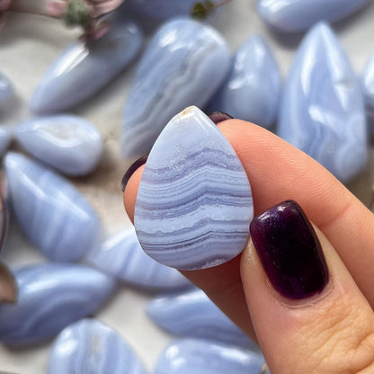 Blue Lace Agate Cabochon