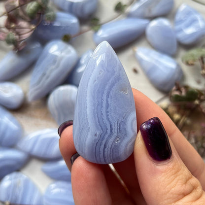Blue Lace Agate Cabochon