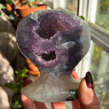 Amethyst Geode Self Standing Sphere