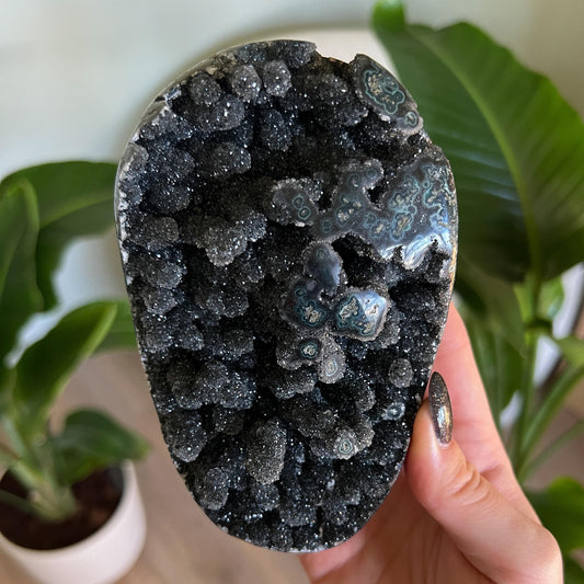 Black Galaxy Amethyst Geode