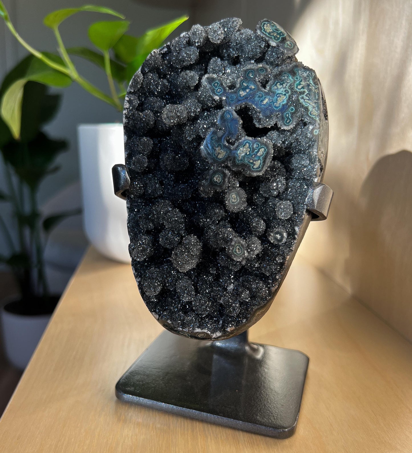 Black Galaxy Amethyst Geode