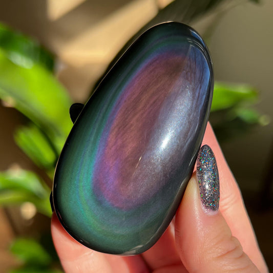 Rainbow Obsidian Palm Stones