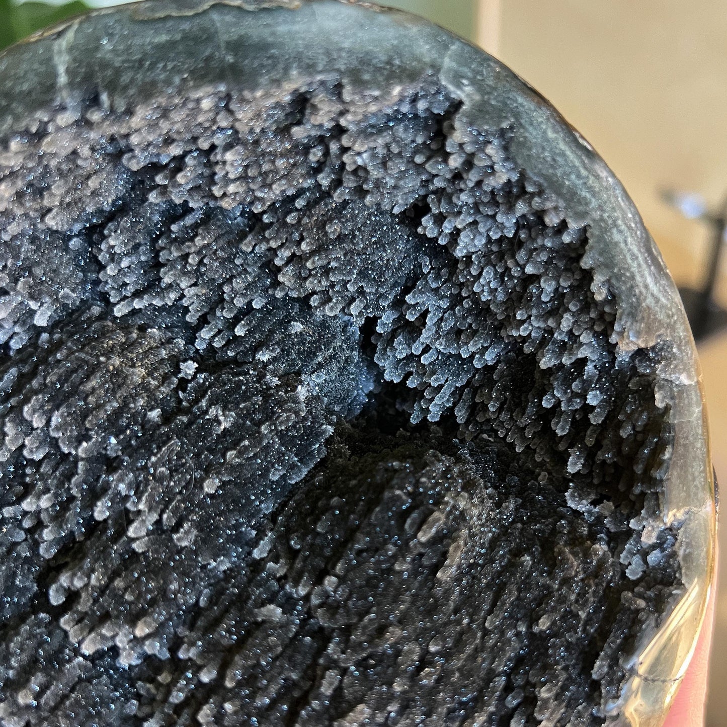 Black Galaxy Amethyst Geode