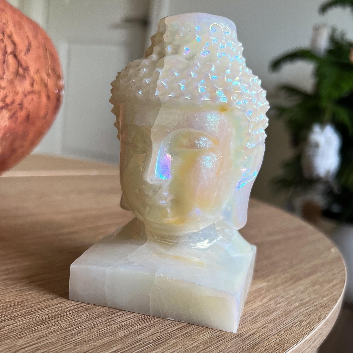 Rainbow Aura Jade Buddha