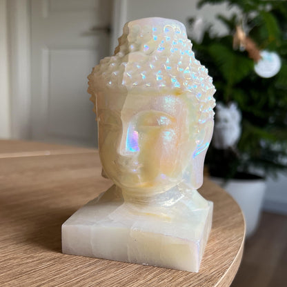 Rainbow Aura Jade Buddha