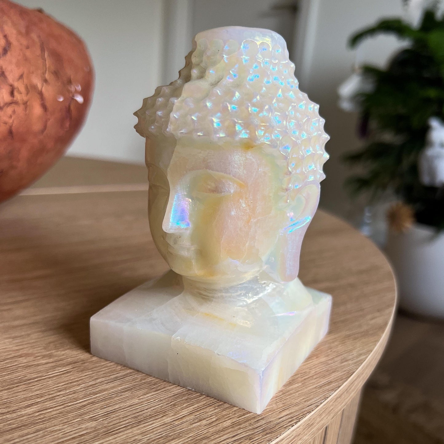Rainbow Aura Jade Buddha