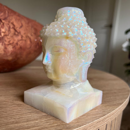 Rainbow Aura Jade Buddha