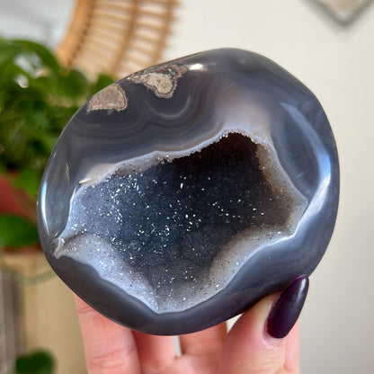 Sugar Druzy Agate Cave
