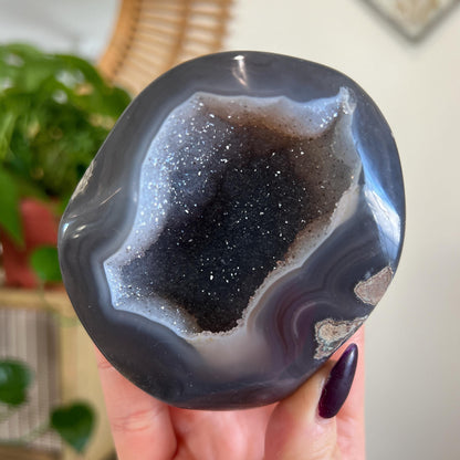 Sugar Druzy Agate Cave
