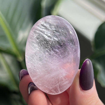 Phantom Amethyst Palm Stone