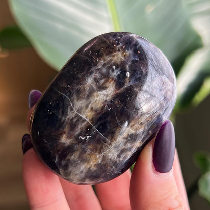 Iolite Chunky Palm Stone