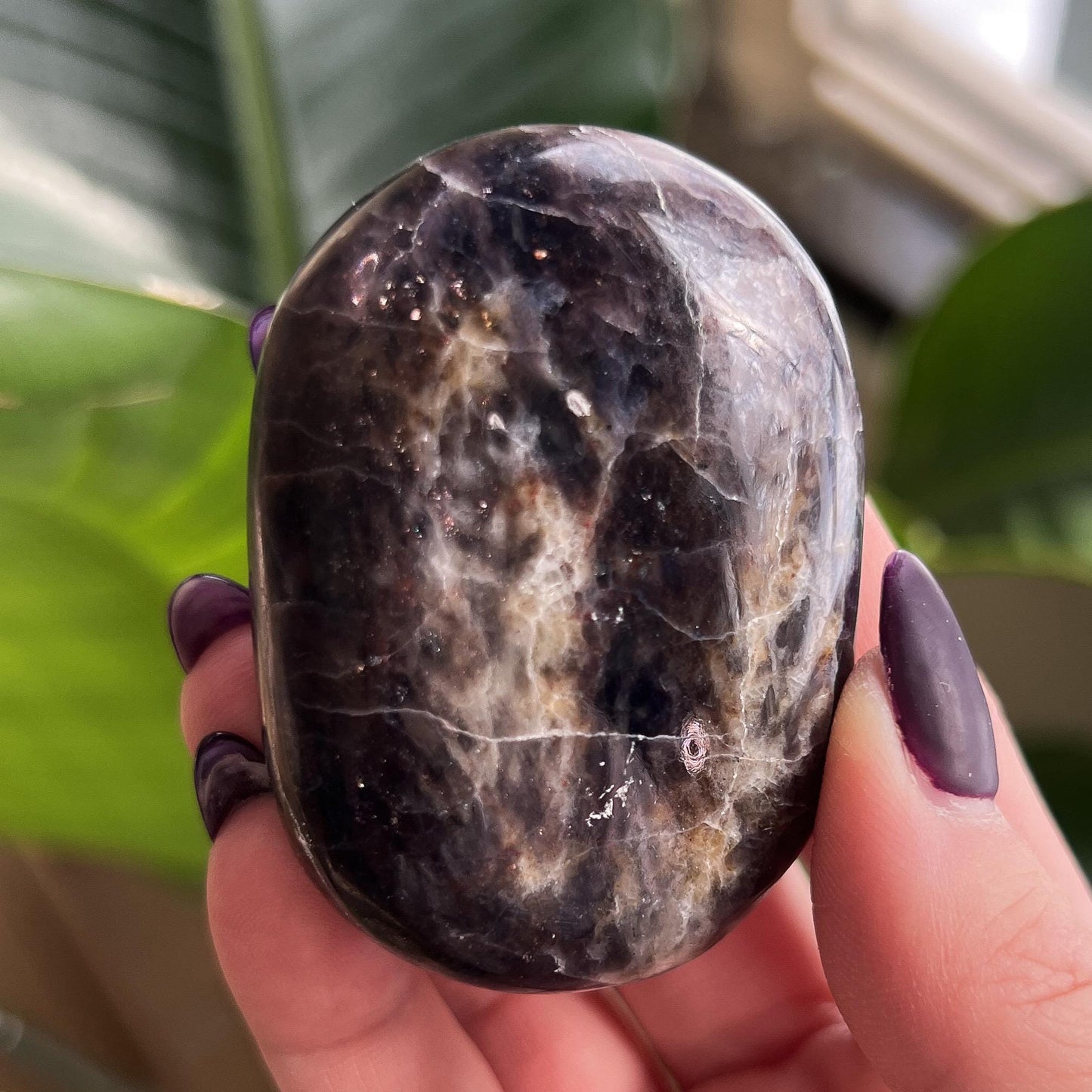 Iolite Chunky Palm Stone