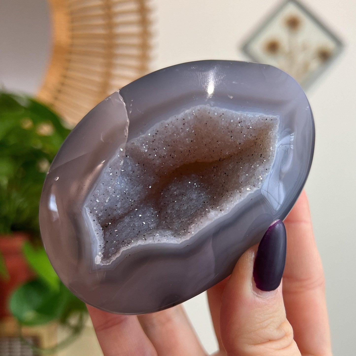 Sugar Druzy Agate Cave