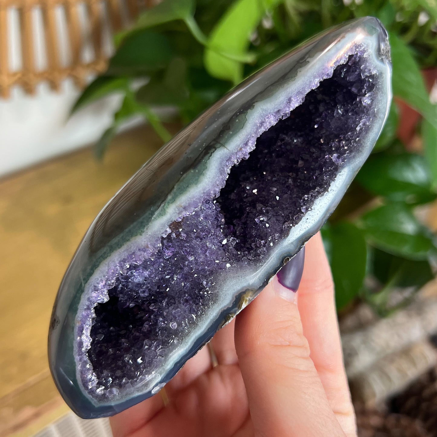 Druzy Amethyst Agate Cave