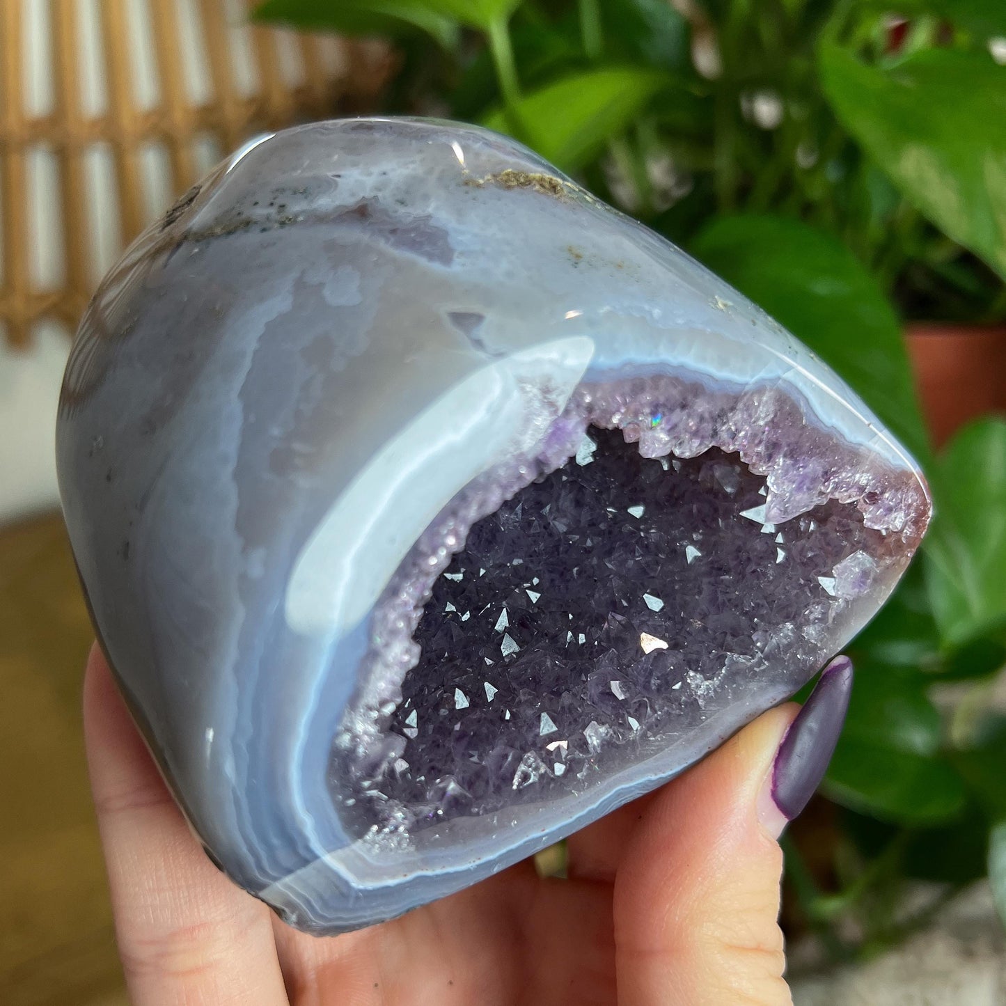 Druzy Amethyst Agate Cave