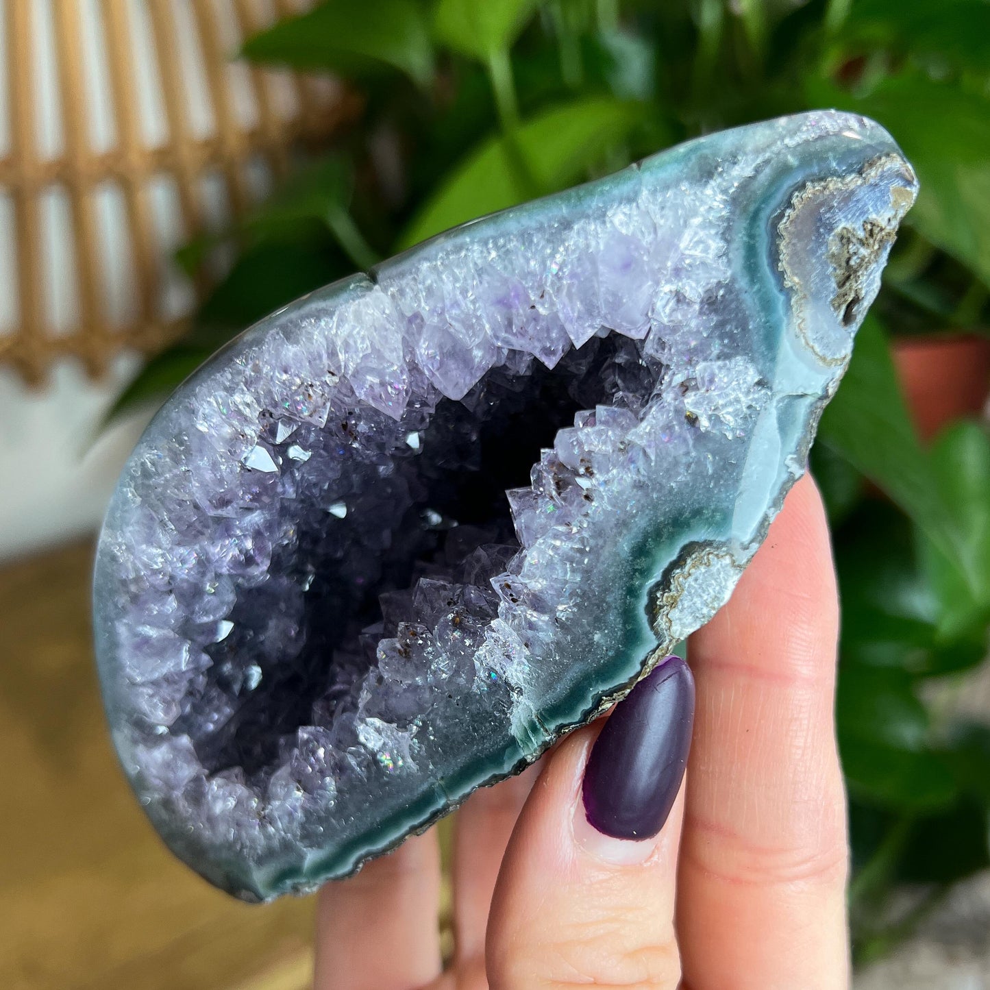 Druzy Amethyst Agate Cave
