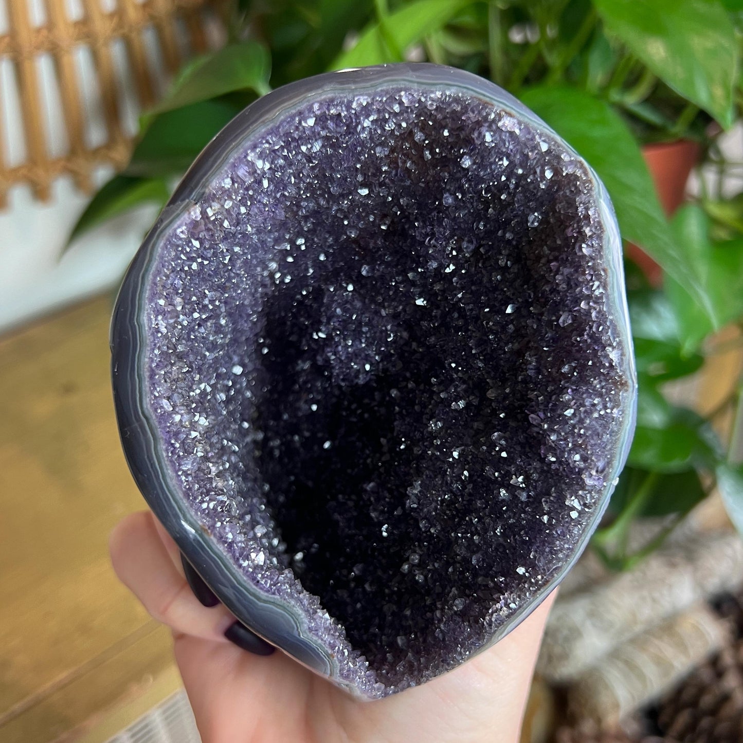 Druzy Amethyst Agate Cave