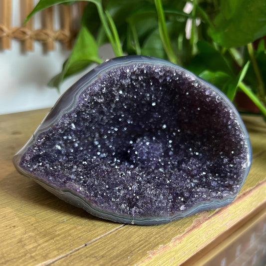 Druzy Amethyst Agate Cave