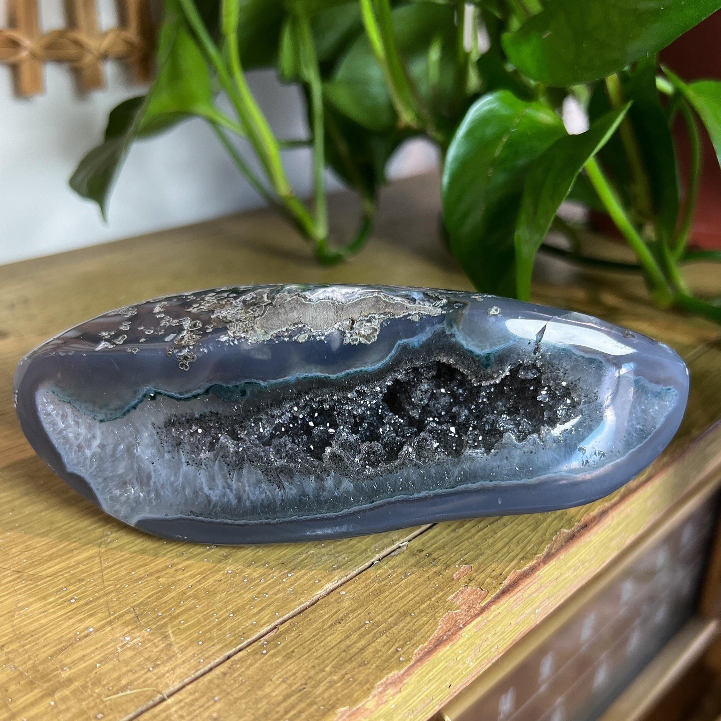 Black Galaxy Amethyst Geode