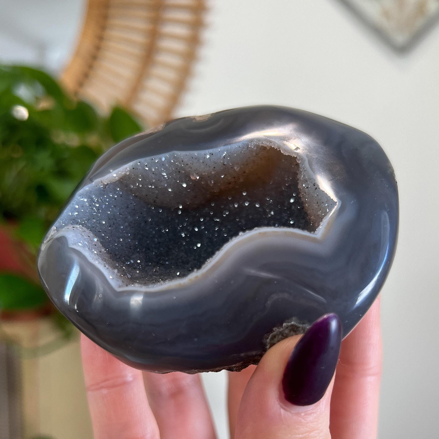 Sugar Druzy Agate Cave