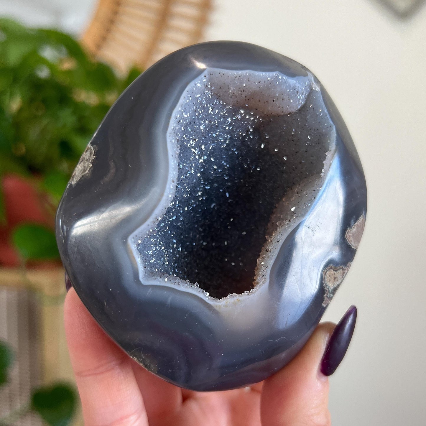 Sugar Druzy Agate Cave