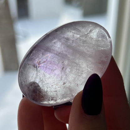 Phantom Amethyst Palm Stone