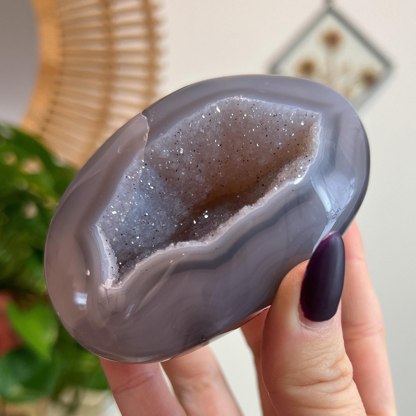 Sugar Druzy Agate Cave