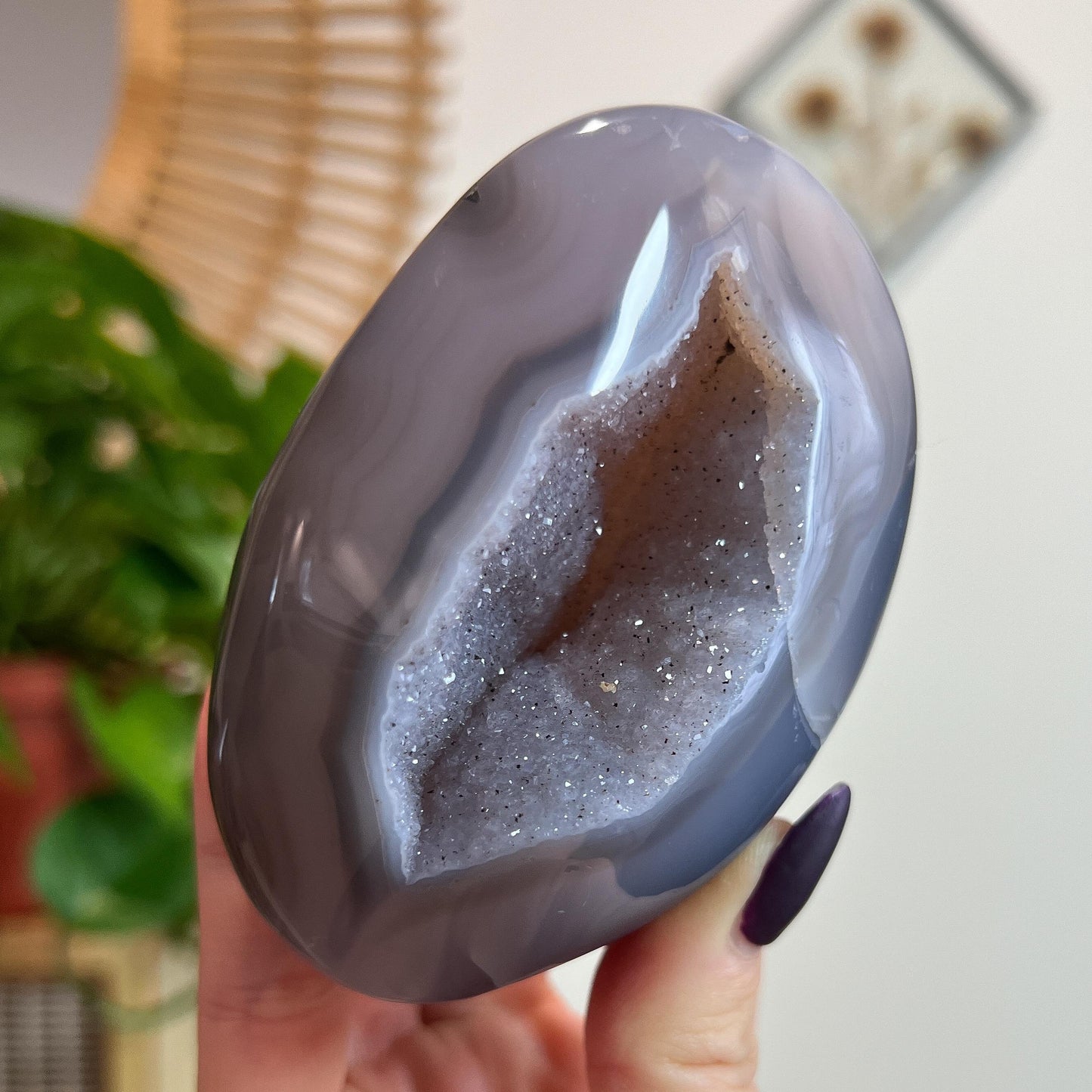 Sugar Druzy Agate Cave