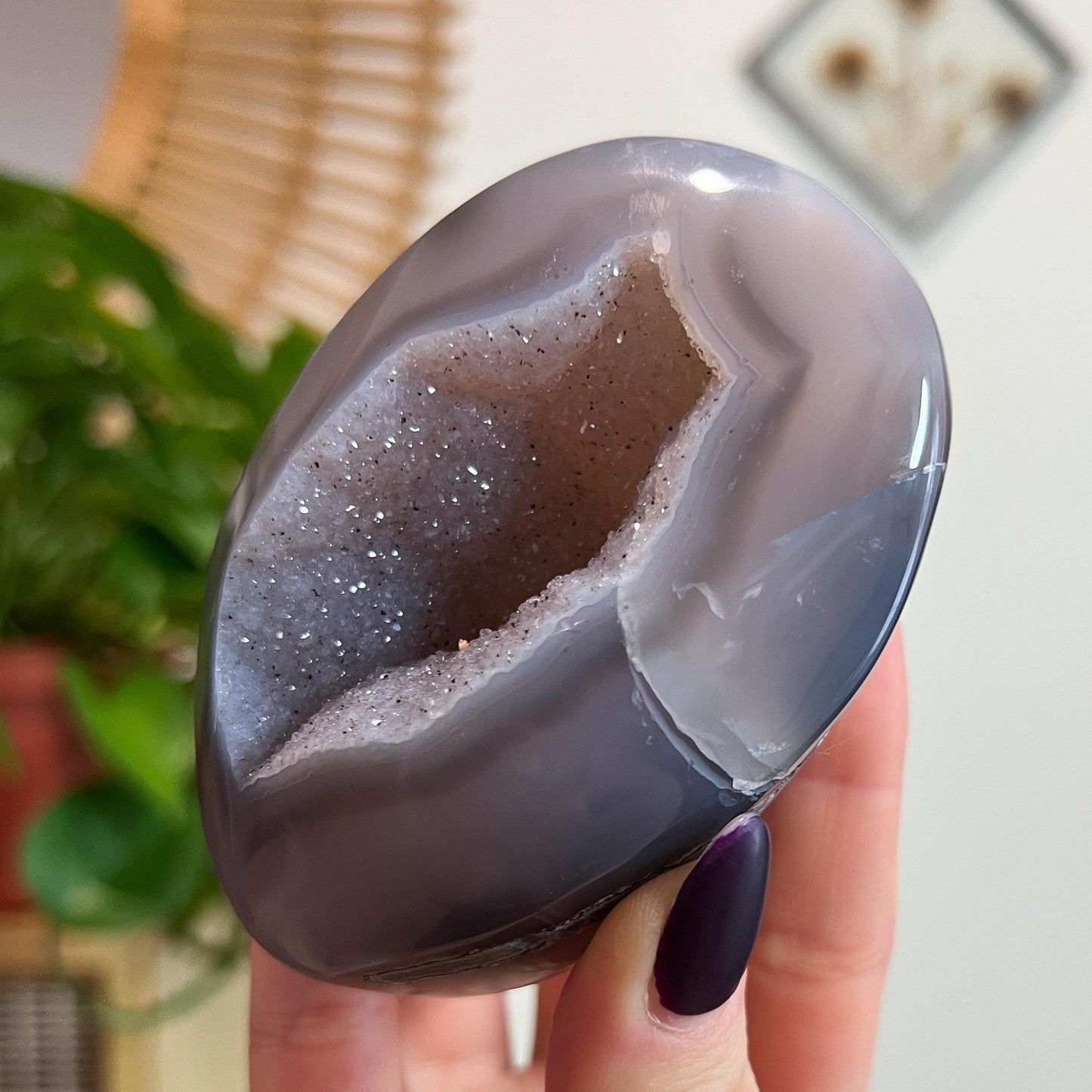 Sugar Druzy Agate Cave