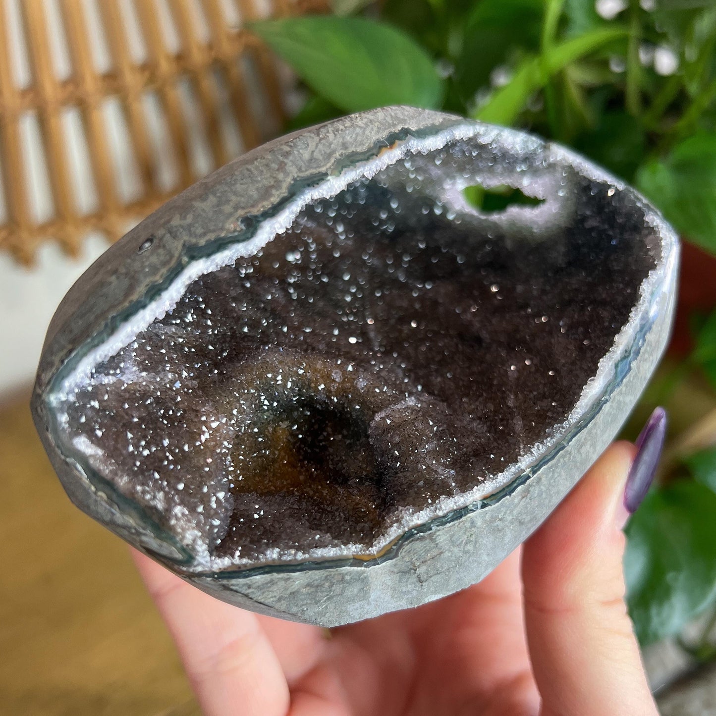 Rainbow Amethyst Geode Cave