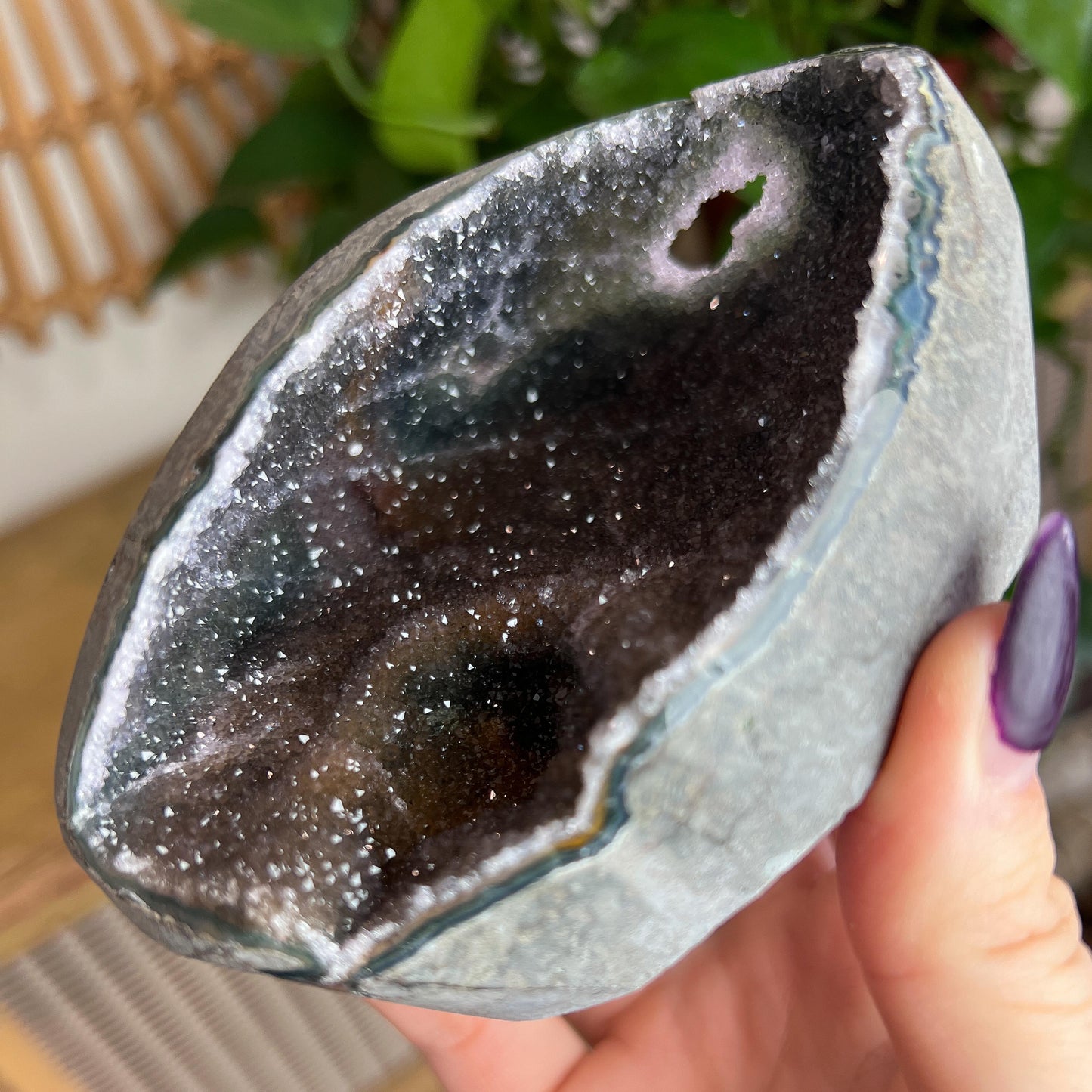 Rainbow Amethyst Geode Cave