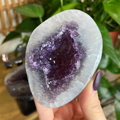 Amethyst Geode Halves