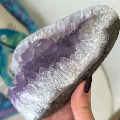 Sugar Druzy Lilac Amethyst