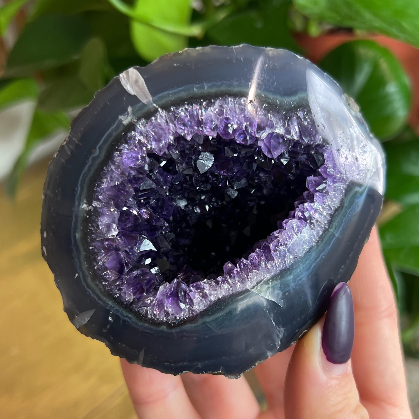 Druzy Amethyst Agate Cave