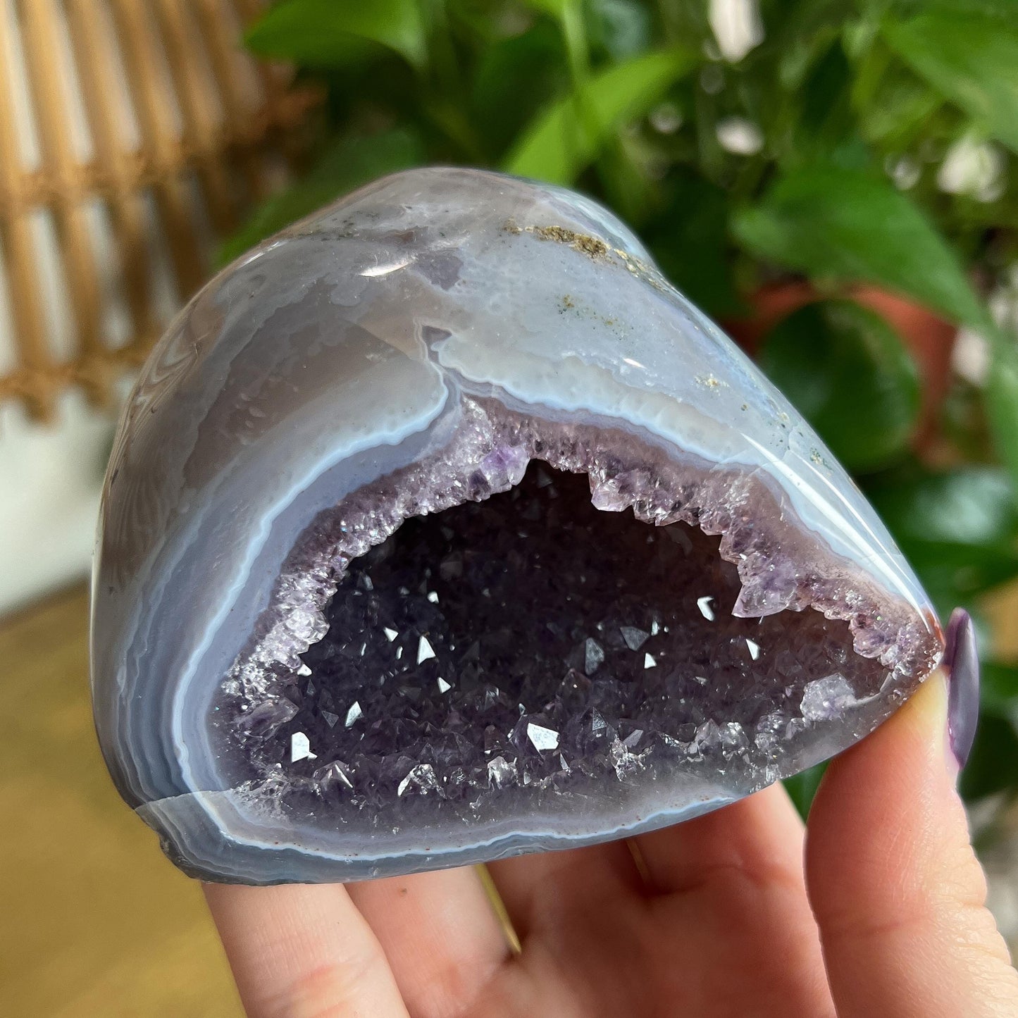 Druzy Amethyst Agate Cave