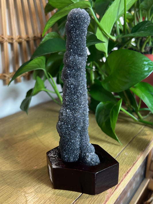 Black Amethyst Stalactite