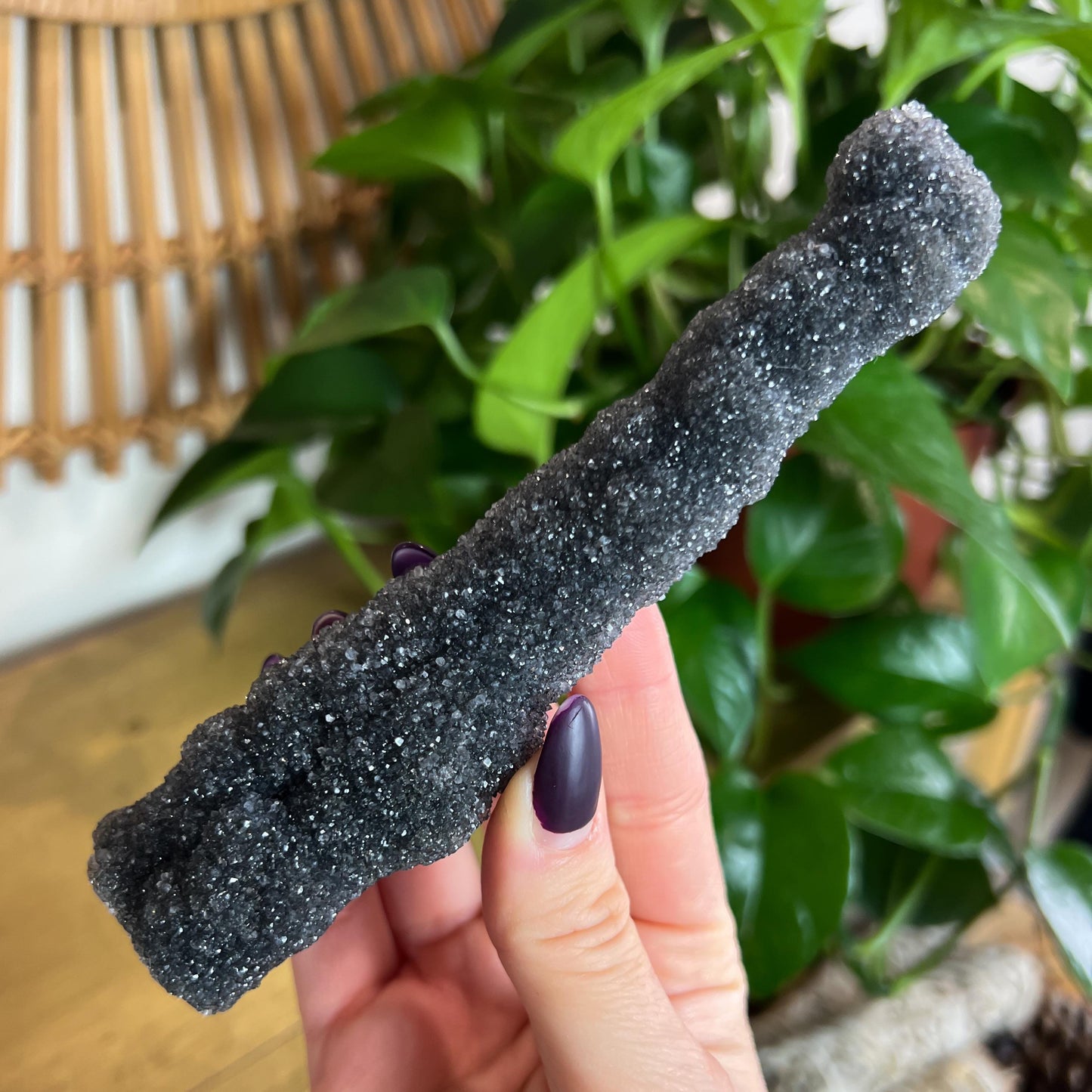Black Amethyst Stalactite