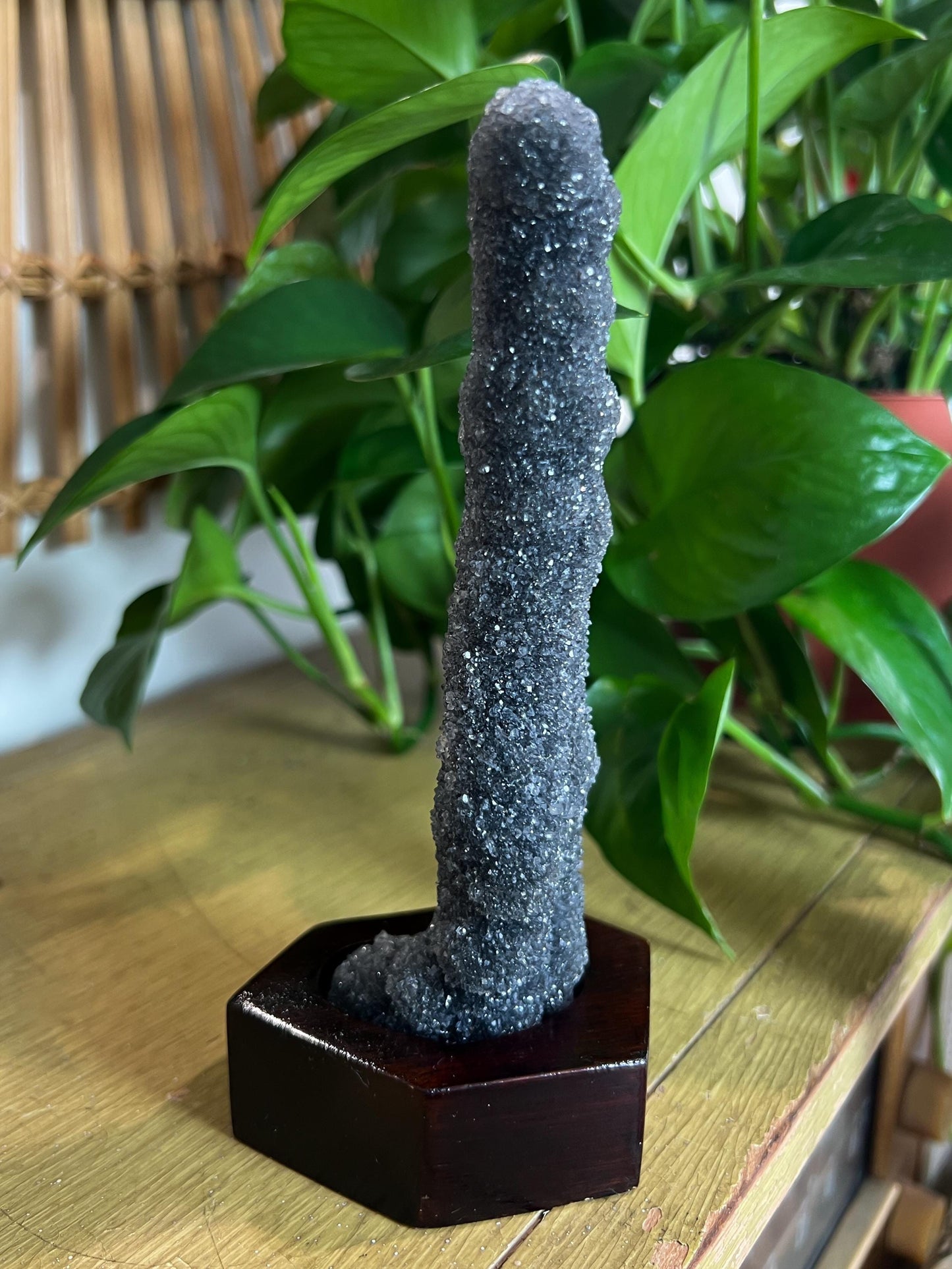 Black Amethyst Stalactite