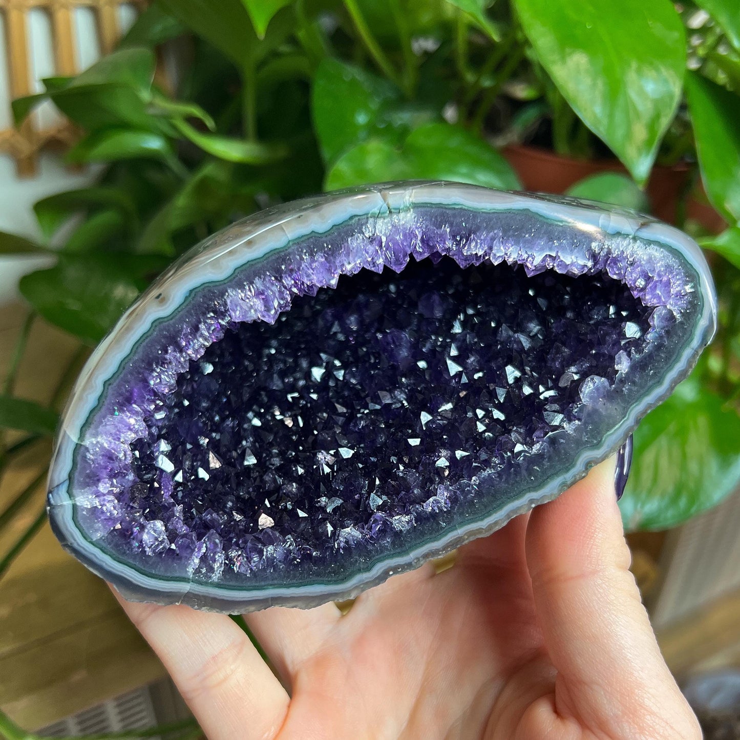 Druzy Amethyst Agate Cave