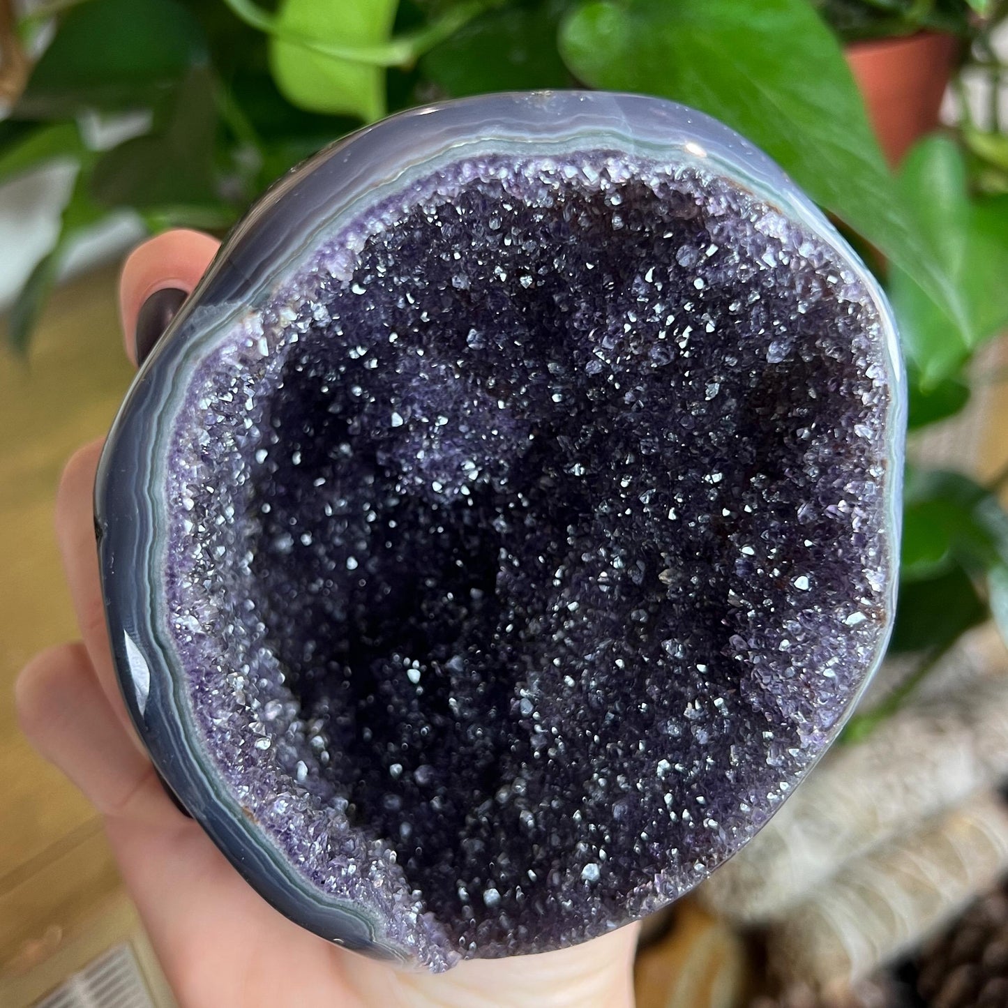 Druzy Amethyst Agate Cave