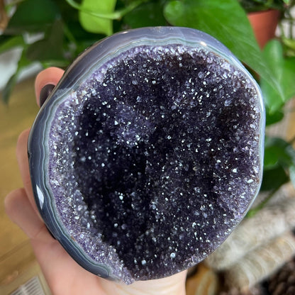 Druzy Amethyst Agate Cave