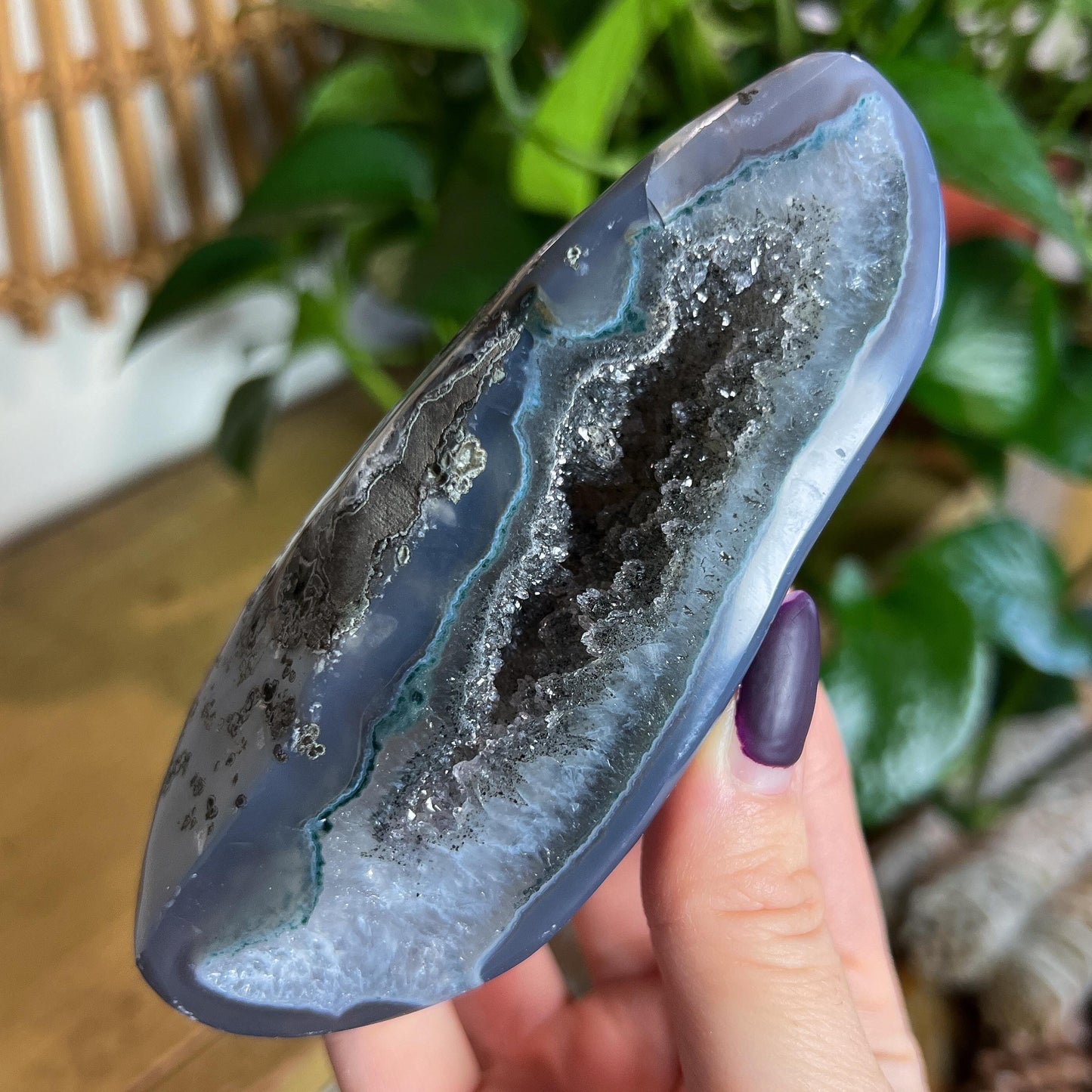 Black Galaxy Amethyst Geode
